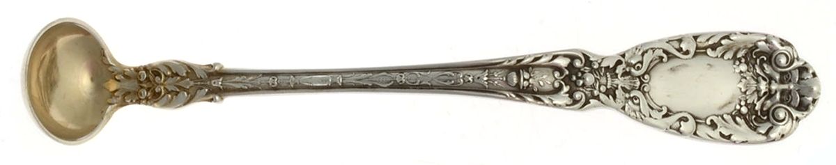 Florentine-Florenz (Sterling, 1901) Mustard Spoon by Gorham Silver-1