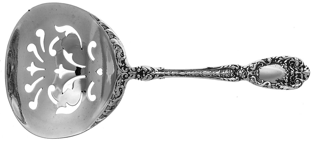 Florentine-Florenz (Sterling, 1901) Solid Bon Bon Spoon by Gorham Silver-1