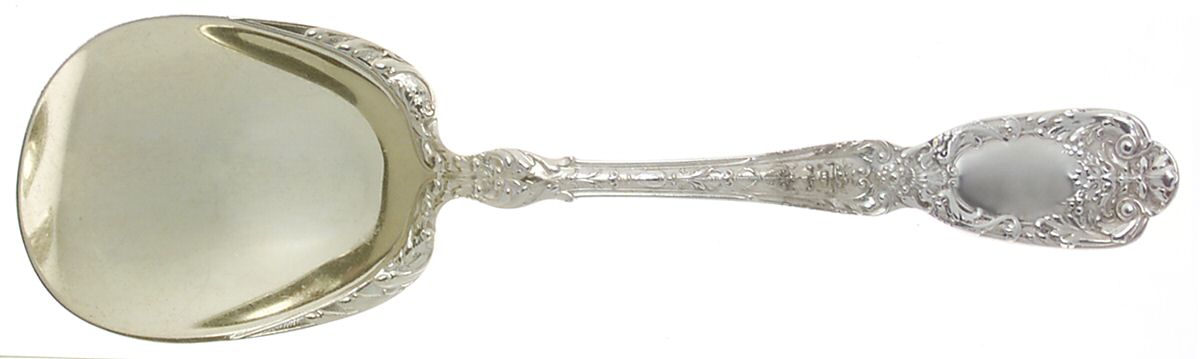 Florentine-Florenz (Sterling, 1901) Solid Salad Serving Spoon by Gorham Silver-1