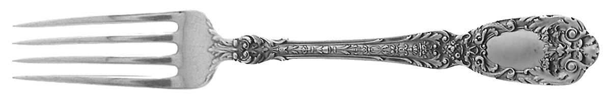 Florentine-Florenz (Sterling, 1901) Fork by Gorham Silver-1