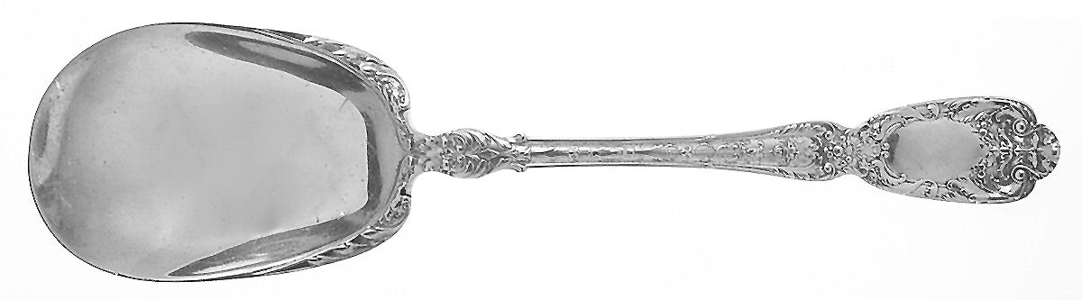 Florentine-Florenz (Sterling, 1901) Oversize Solid Salad Serving Spoon by Gorham Silver-1