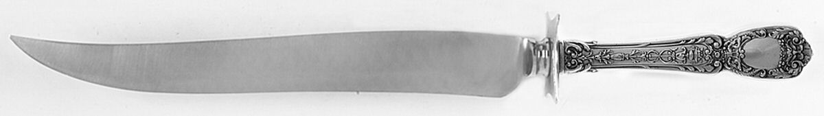 Florentine-Florenz (Sterling, 1901) Large Stainless Blade Roast Carving Knife by Gorham Silver-1