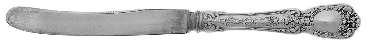 Florentine-Florenz (Sterling, 1901) Orange Knife with Silverplate Blade by Gorham Silver-1