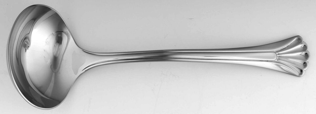 Fluted Shell (Stainless) Solid Gravy Ladle by Gorham Silver-1