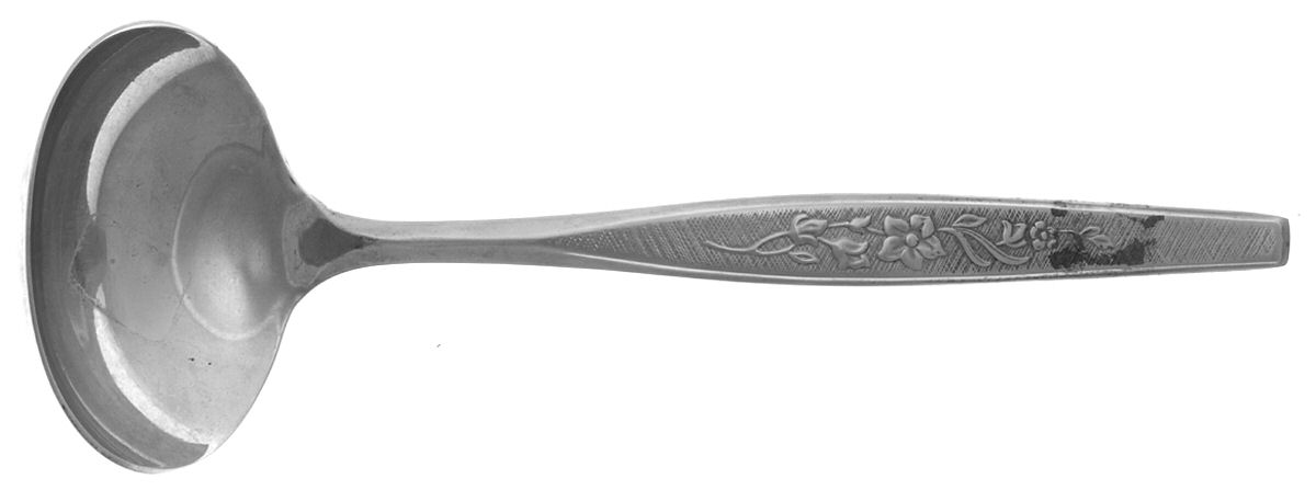 Flower Song (Stainless) Solid Gravy Ladle by Gorham Silver-1