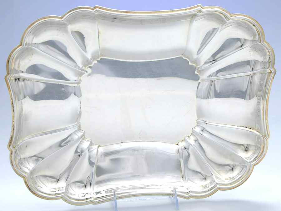Fluted (Plated, Hollowware, Heritage) 15" Silverplate Buffet Dish/Tray by Gorham Silver-1