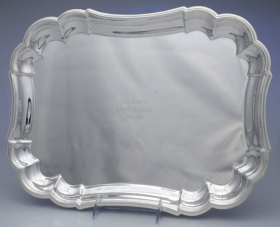 Fluted (Plated, Hollowware, Heritage) 16" Rectangular Tray by Gorham Silver-1
