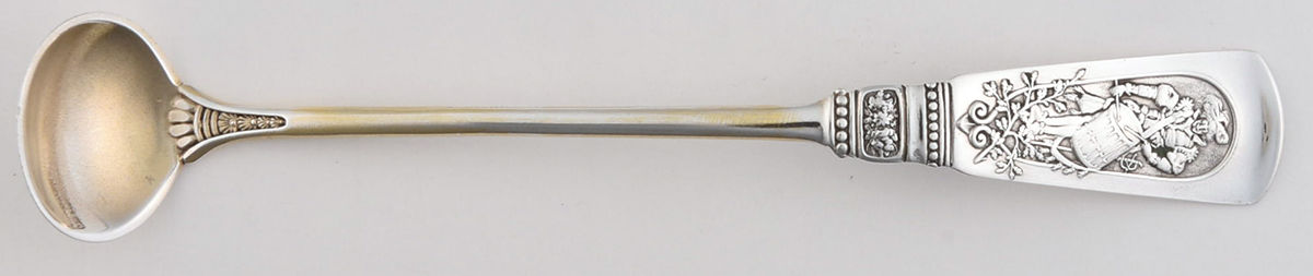 Fontainebleau (Sterling, 1880, No Monograms) Mustard Spoon by Gorham Silver-1