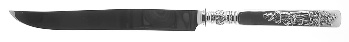 Fontainebleau (Sterling, 1880, No Monograms) Stainless Blade Game Carving Knife by Gorham Silver-1