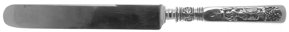 Fontainebleau (Sterling, 1880, No Monograms) Old French Hollow Knife with Bolster by Gorham Silver-1