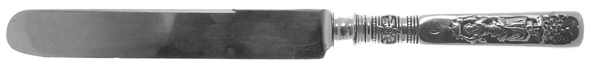 Fontainebleau (Sterling, 1880, No Monograms) Old French Table Knife with Bolster by Gorham Silver-1