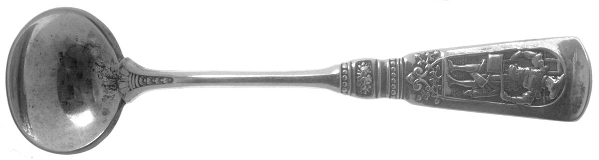 Fontainebleau (Sterling, 1880, No Monograms) Master Salt Spoon by Gorham Silver-1