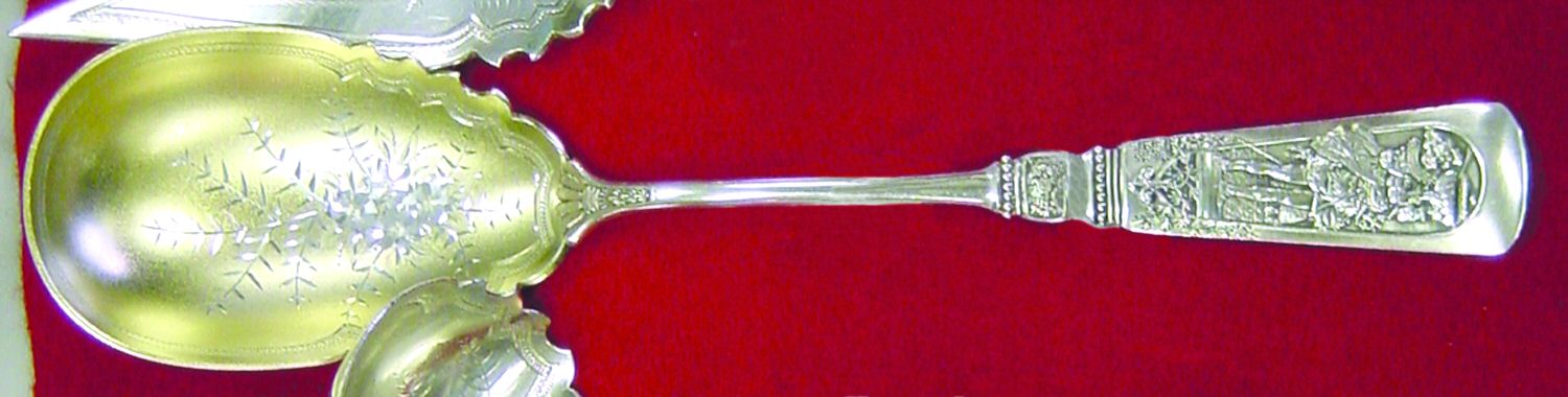 Fontainebleau (Sterling, 1880, No Monograms) Large Solid Berry/Casserole Spoon by Gorham Silver-1