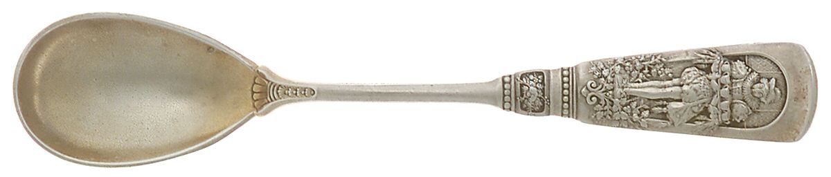 Fontainebleau (Sterling, 1880, No Monograms) Egg Spoon by Gorham Silver-1