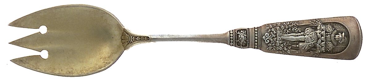 Fontainebleau (Sterling, 1880, No Monograms) Small Ice Cream Fork by Gorham Silver-1