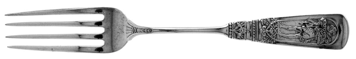 Fontainebleau (Sterling, 1880, No Monograms) Solid Youth Tea Fork by Gorham Silver-1