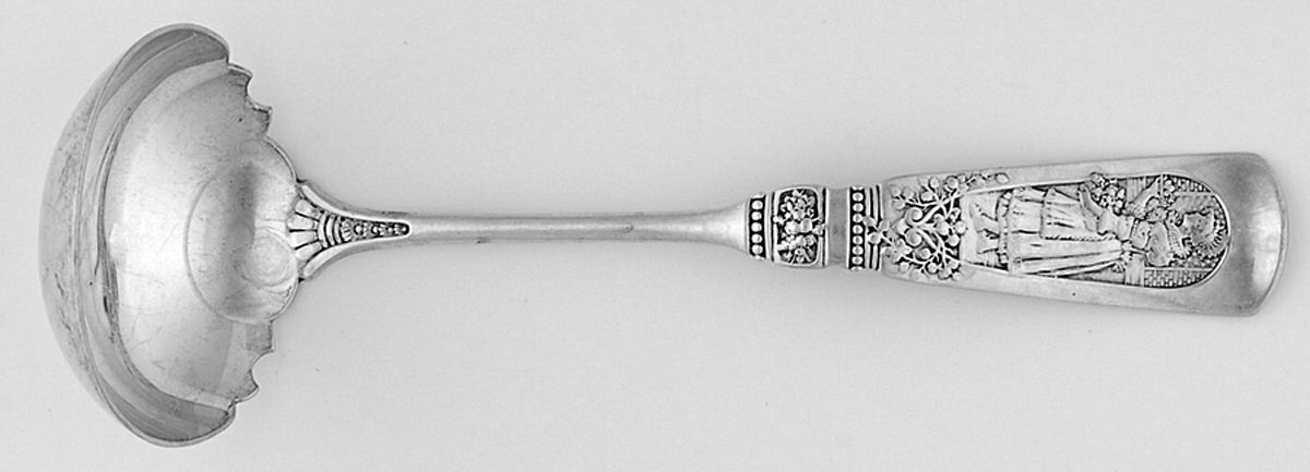 Fontainebleau (Sterling, 1880, No Monograms) Solid Piece Cream Ladle by Gorham Silver-1