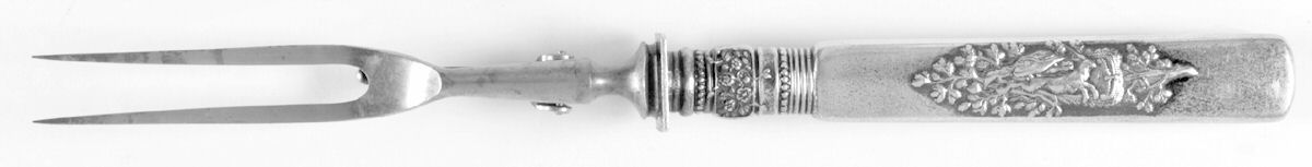 Fontainebleau (Sterling, 1880, No Monograms) Stainless-Prong Game Carving Fork by Gorham Silver-1