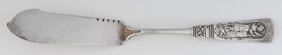 Fontainebleau (Sterling, 1880, No Monograms) Flat Handle Master Butter Knife by Gorham Silver-1