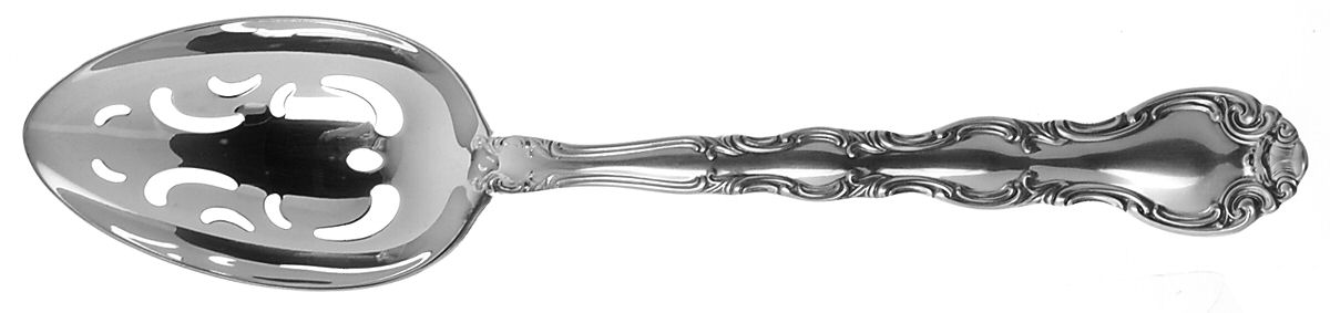 French Classic (Silverplate , Newer, 1994) Pierced Tablespoon (Serving Spoon) by Gorham Silver-1