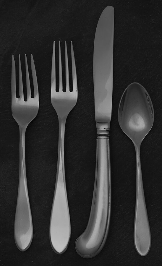 Georgetown New (Stainless-Elegance, 1983) 4 Piece Place Setting by Gorham Silver-1