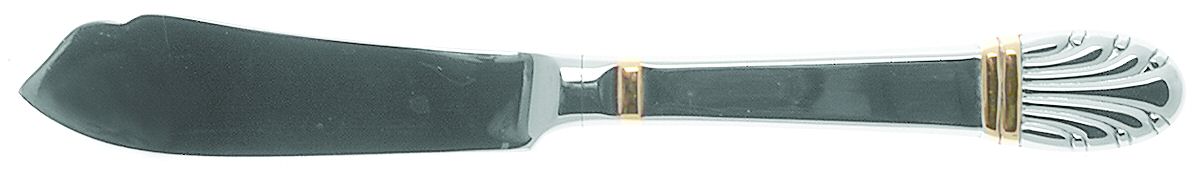 Golden Adria (Stainless, Gold Accent) Hollow Handle Master Butter Knife by Gorham Silver-1