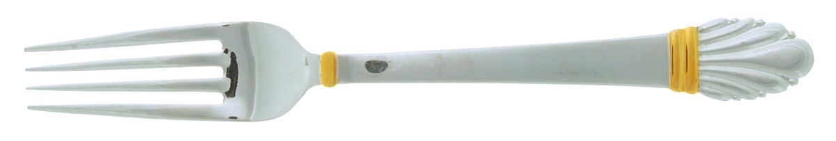 Golden Adria (Stainless, Gold Accent) Fork by Gorham Silver-1