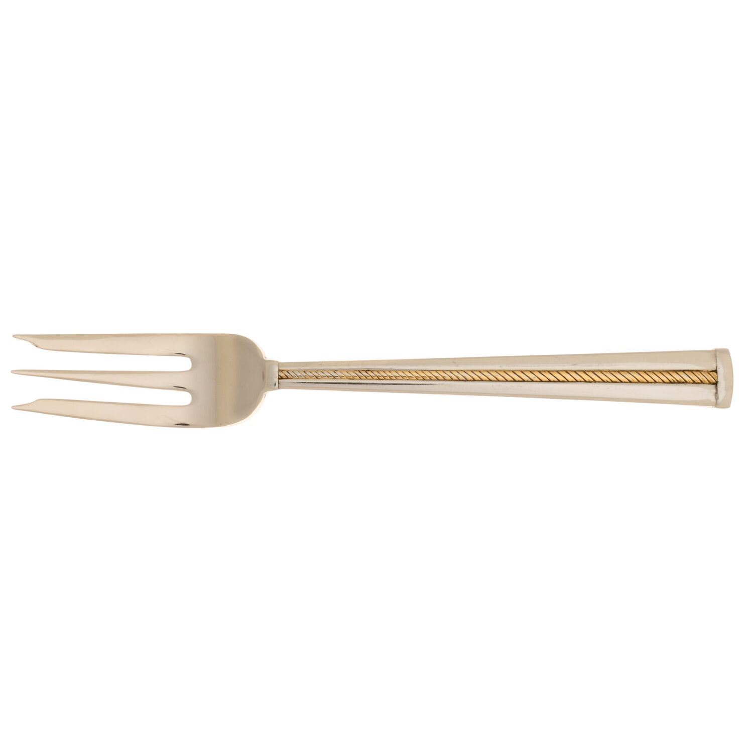 Golden Brocade (Stainless, Gold Accent) Individual Salad Fork by Gorham Silver-1