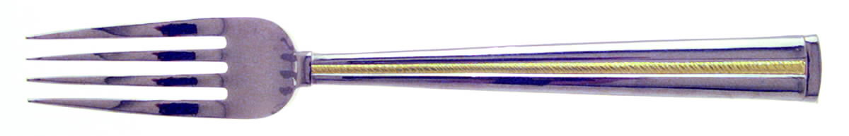 Golden Brocade (Stainless, Gold Accent) Fork by Gorham Silver-1