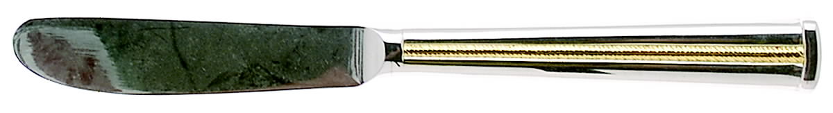 Golden Brocade (Stainless, Gold Accent) Hollow Handle Master Butter Knife by Gorham Silver-1