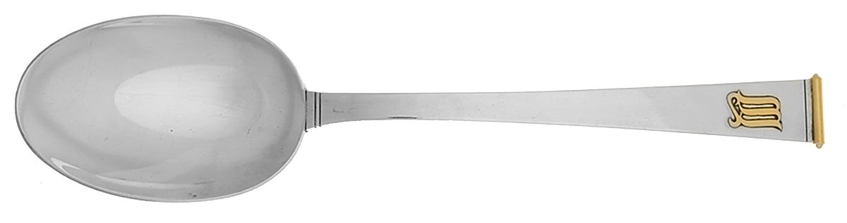 Gold Cipher (Sterling, 1952) Tablespoon (Serving Spoon) by Gorham Silver-1