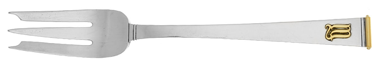 Gold Cipher (Sterling, 1952) Individual Salad Fork by Gorham Silver-1