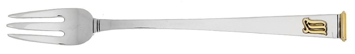 Gold Cipher (Sterling, 1952) Cocktail/Seafood Fork by Gorham Silver-1
