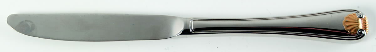 Golden Gorham Shell (Stainless, Gold Accent) Modern Hollow Knife by Gorham Silver-1