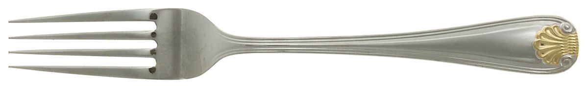 Golden Gorham Shell (Stainless, Gold Accent) Fork by Gorham Silver-1