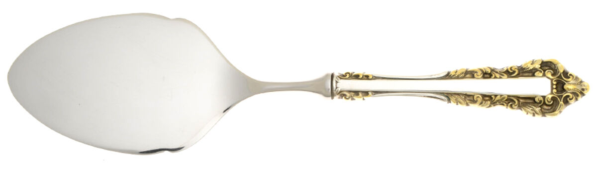 Golden Medici (Sterling, 1971) Pastry Server with Stainless Blade by Gorham Silver-1