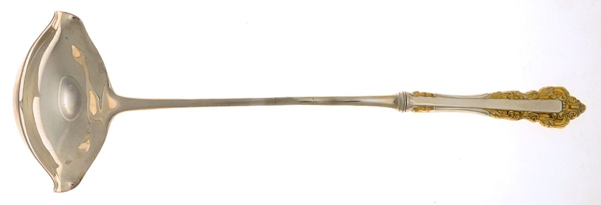 Golden Medici (Sterling, 1971) Hollow Handle Punch Ladle with Solid Bowl by Gorham Silver-1