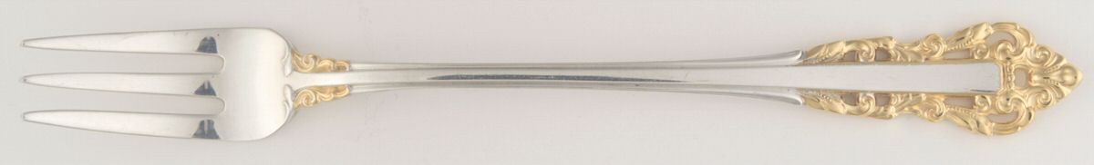 Golden Medici (Sterling, 1971) Cocktail/Seafood Fork by Gorham Silver-1