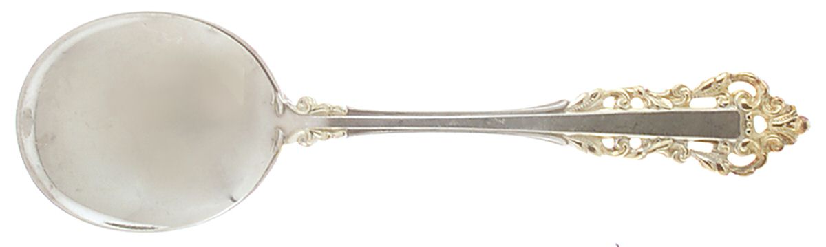 Golden Medici (Sterling, 1971) Round Bowl Soup Spoon (Cream Soup) by Gorham Silver-1
