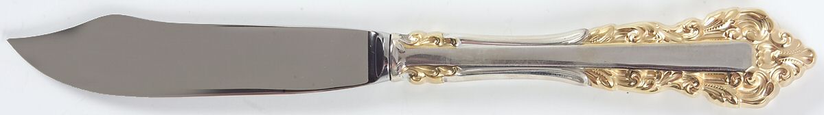 Golden Medici (Sterling, 1971) Individual Fish Knife with Stainless Blade by Gorham Silver-1