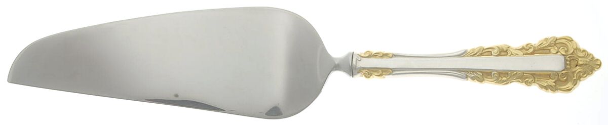 Golden Medici (Sterling, 1971) Pie & Cake Server with Stainless Blade by Gorham Silver-1