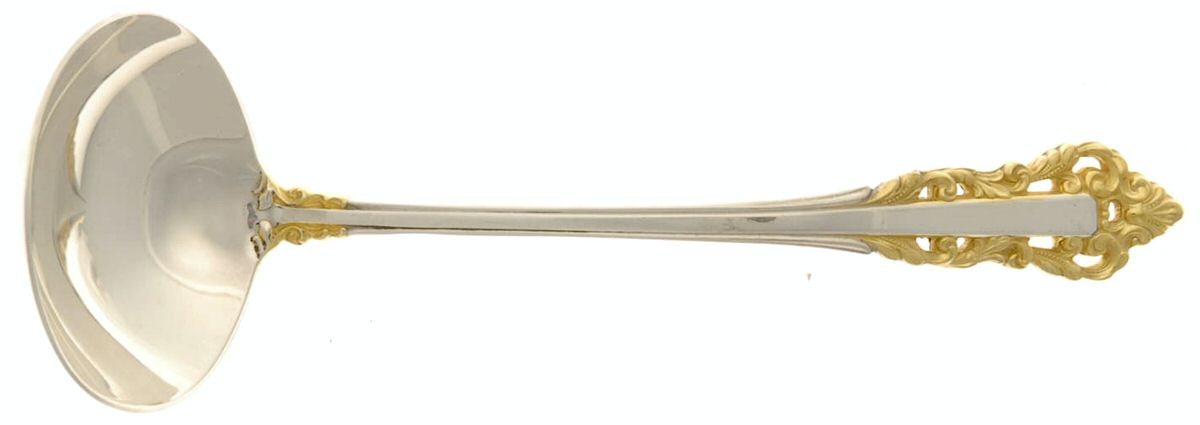 Golden Medici (Sterling, 1971) Solid Piece Cream Ladle by Gorham Silver-1