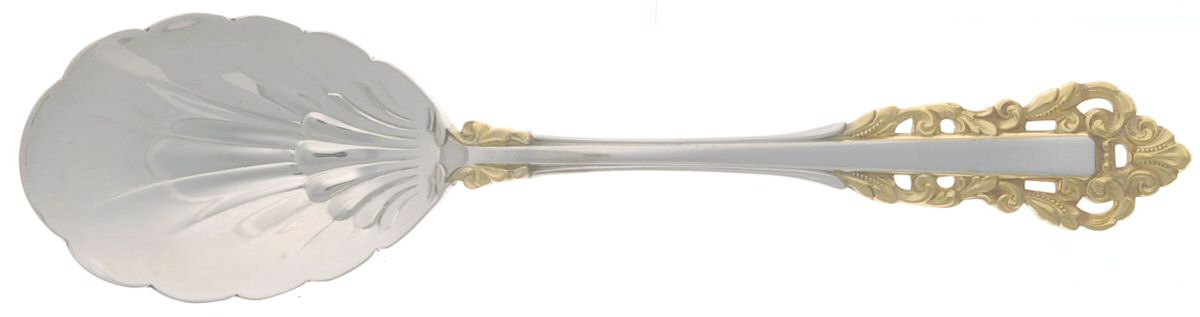 Golden Medici (Sterling, 1971) Sugar Shell Spoon by Gorham Silver-1