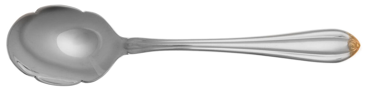 Golden Melon Bud (Stainless-Gold) Sugar Spoon by Gorham Silver-1