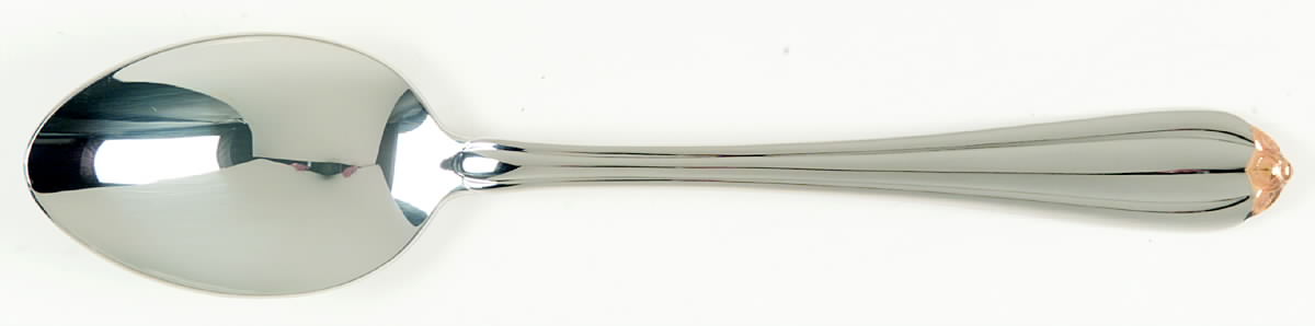 Golden Melon Bud (Stainless-Gold) Place/Oval Soup Spoon by Gorham Silver-1