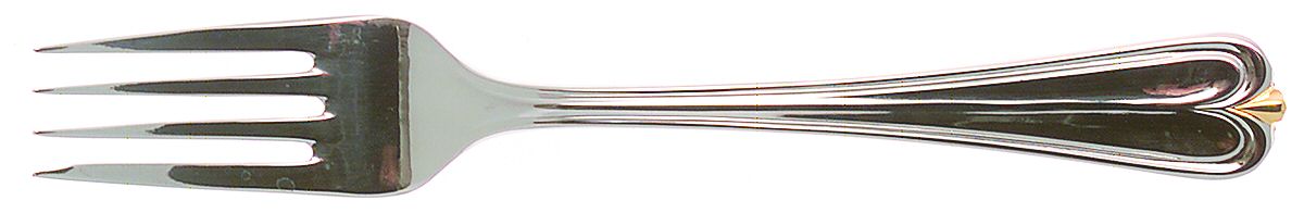 Golden Overture (Stainless, Gold Accent) Individual Salad Fork by Gorham Silver-1