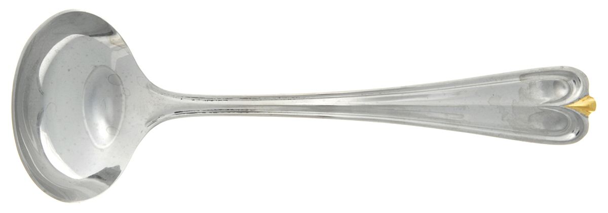Golden Overture (Stainless, Gold Accent) Solid Gravy Ladle by Gorham Silver-1