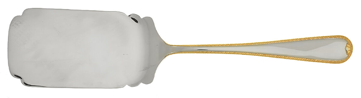 Golden Ribbon Edge (Stainless, Gold Accent) Lasagna Server, Solid Piece by Gorham Silver-1