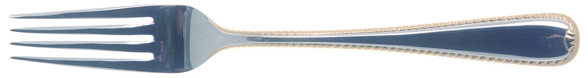 Golden Ribbon Edge (Stainless, Gold Accent) Fork by Gorham Silver-1