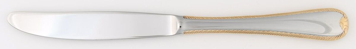 Golden Ribbon Edge (Stainless, Gold Accent) Modern Solid Knife by Gorham Silver-1